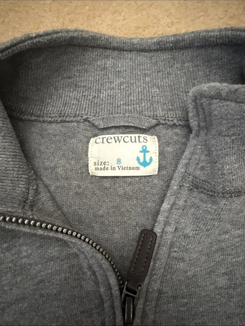 Crewcuts Gray Half-Zip Pullover
